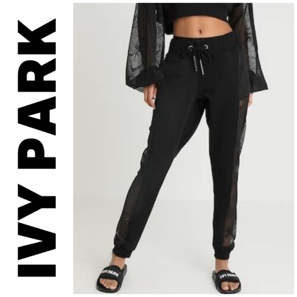 IVY PARK Pants - IVY PARK Lace/Mesh Jogger Sweatpants S